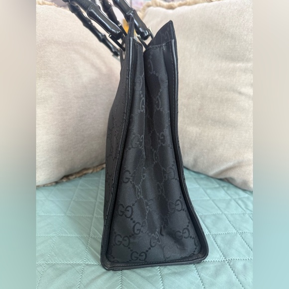 Gucci Bamboo GG Canvas Tote - Picture 9 of 13